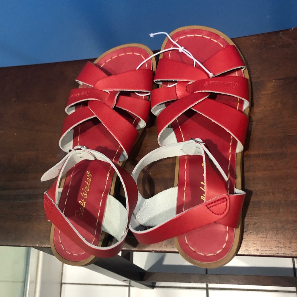Red Saltwater Sandals